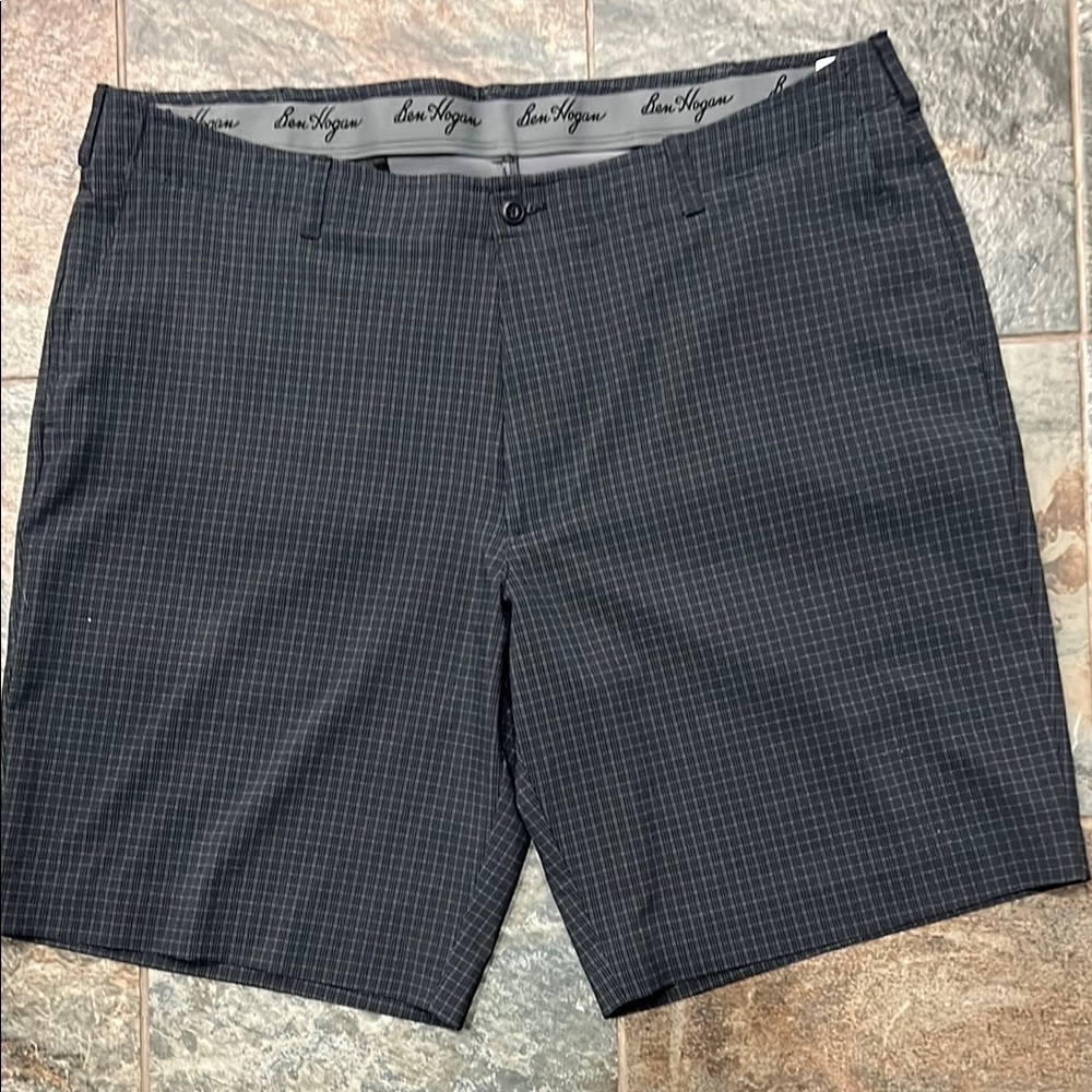 Ben Hogan Black Checkered Shorts